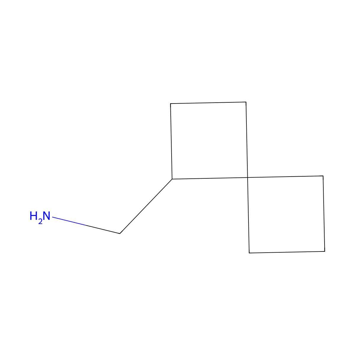 {Spiro[3.3]heptan-1-yl}methanamine molecular structure, CAS 2361635-83-6