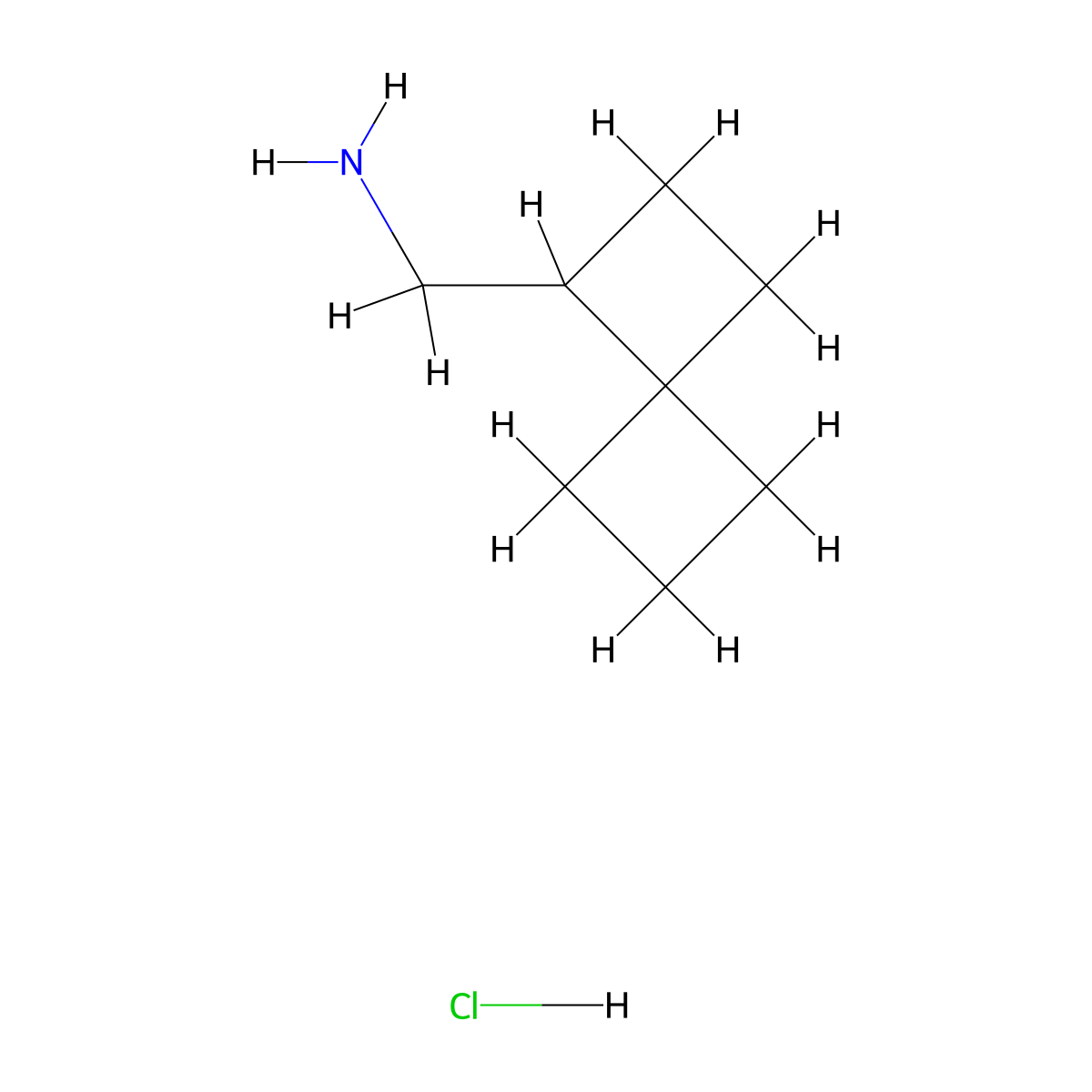 {Spiro[3.3]heptan-1-yl}methanamine hydrochloride molecular structure, CAS 2361635-84-7