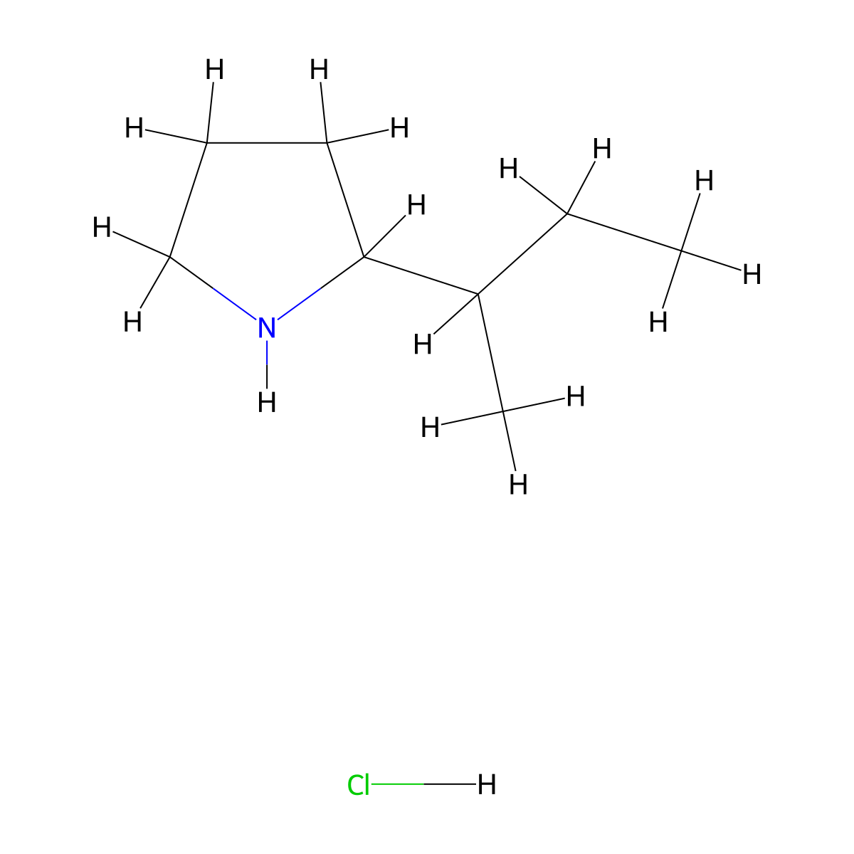 2-(Butan-2-yl)pyrrolidine hydrochloride molecular structure, CAS 2361635-85-8