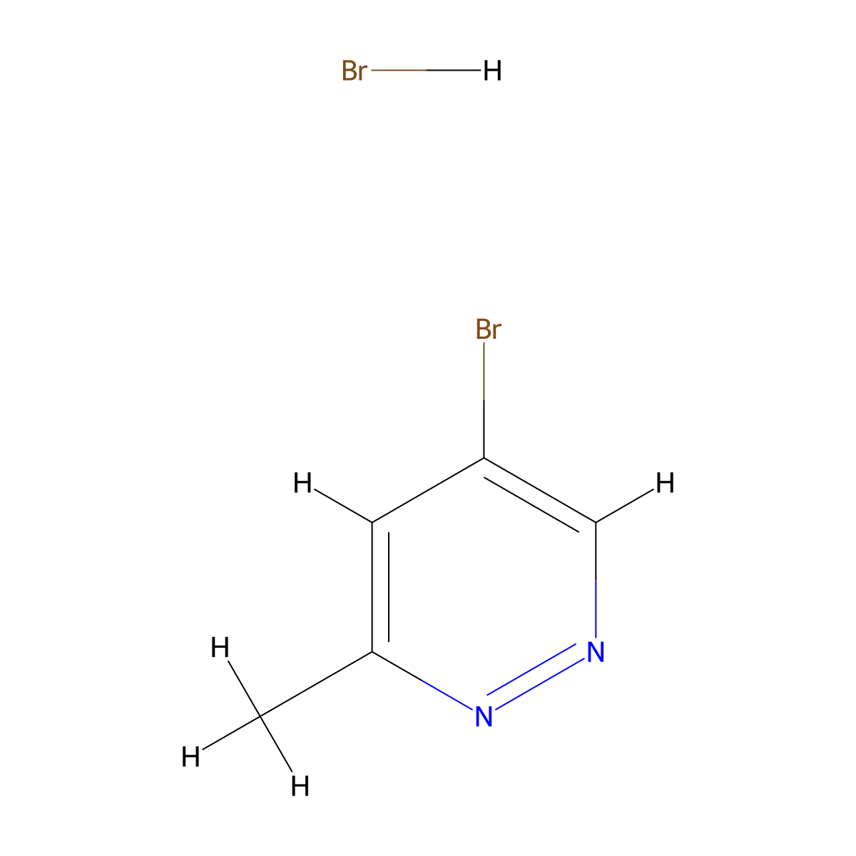 5-Bromo-3-methylpyridazine hydrobromide molecular structure, CAS 2361636-03-3