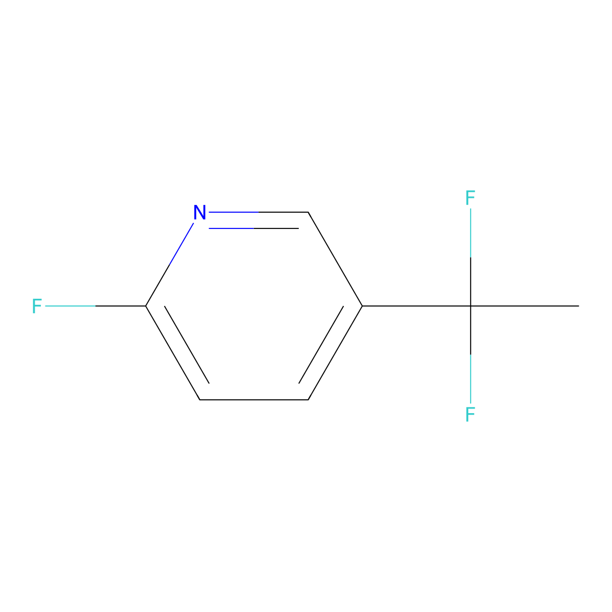 5-(1,1-Difluoroethyl)-2-fluoropyridine molecular structure, CAS 2361636-04-4