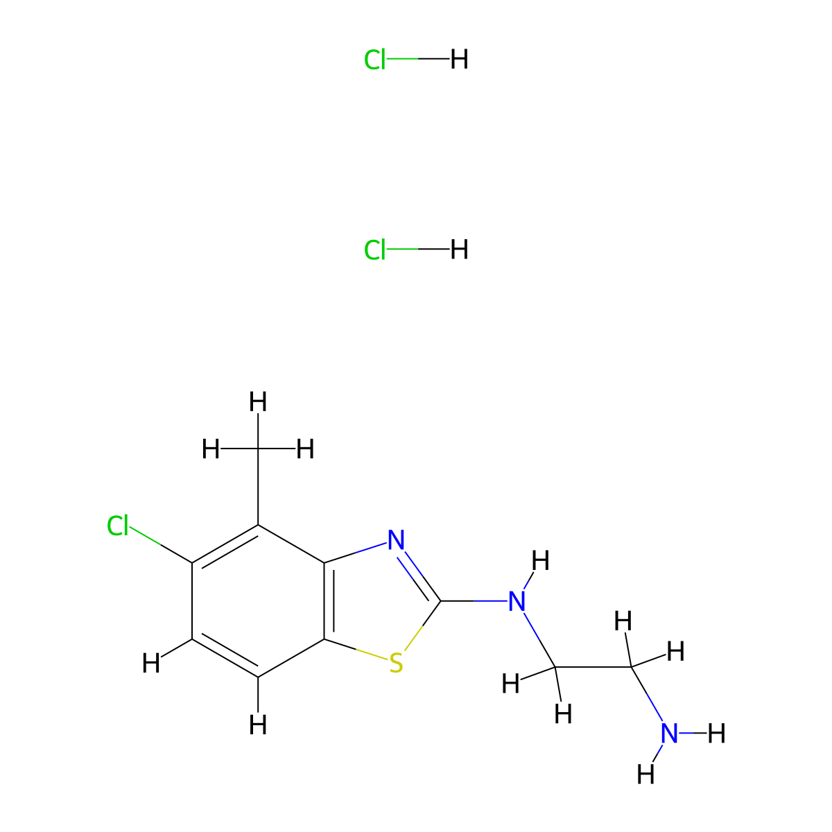 N'-(5-Chloro-4-methyl-1,3-benzothiazol-2-yl)ethane-1,2-diamine;dihydrochloride molecular structure, CAS 2361636-12-4
