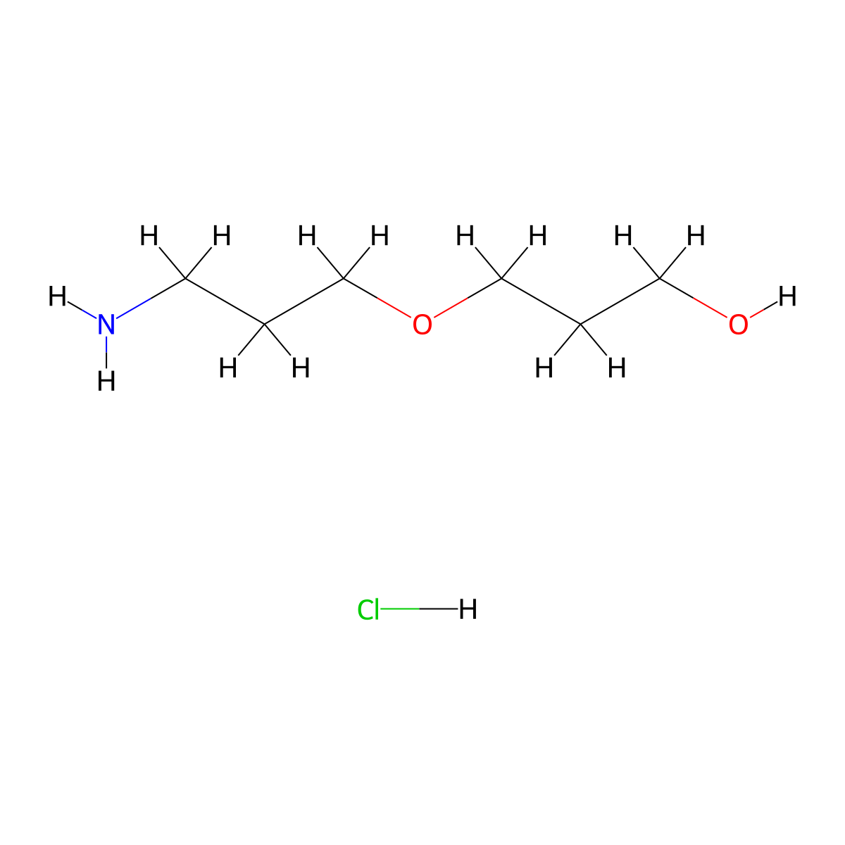 3-(3-Aminopropoxy)propan-1-ol hydrochloride molecular structure, CAS 2361636-36-2