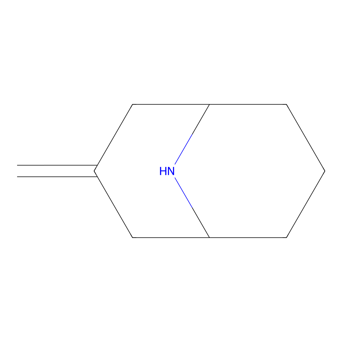 3-Methylidene-9-azabicyclo[3.3.1]nonane molecular structure, CAS 2361636-42-0