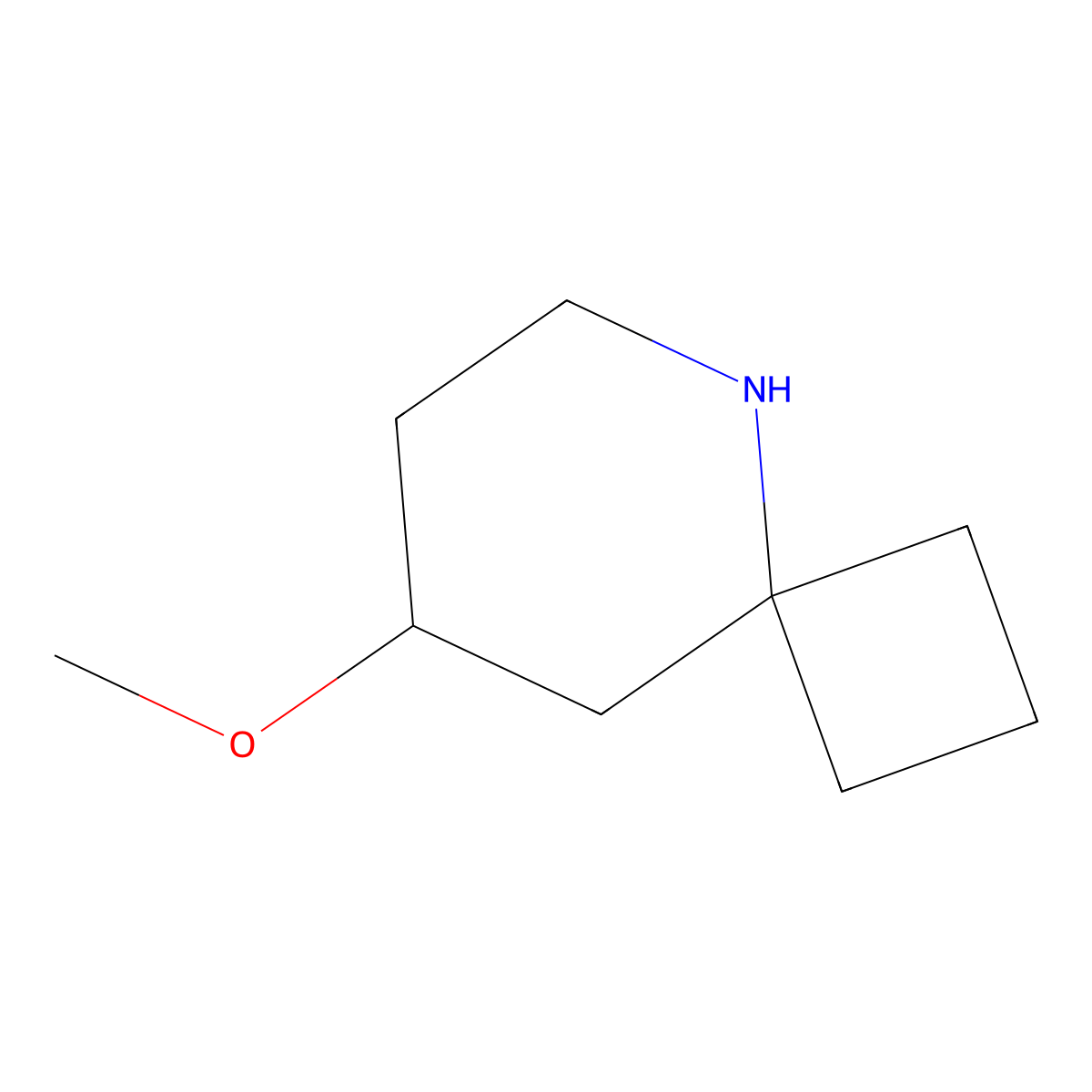 8-Methoxy-5-azaspiro[3.5]nonane molecular structure, CAS 2361636-52-2