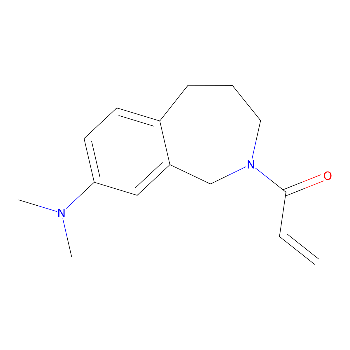 1-[8-(dimethylamino)-2,3,4,5-tetrahydro-1H-2-benzazepin-2-yl]prop-2-en-1-one molecular structure, CAS 2361638-71-1