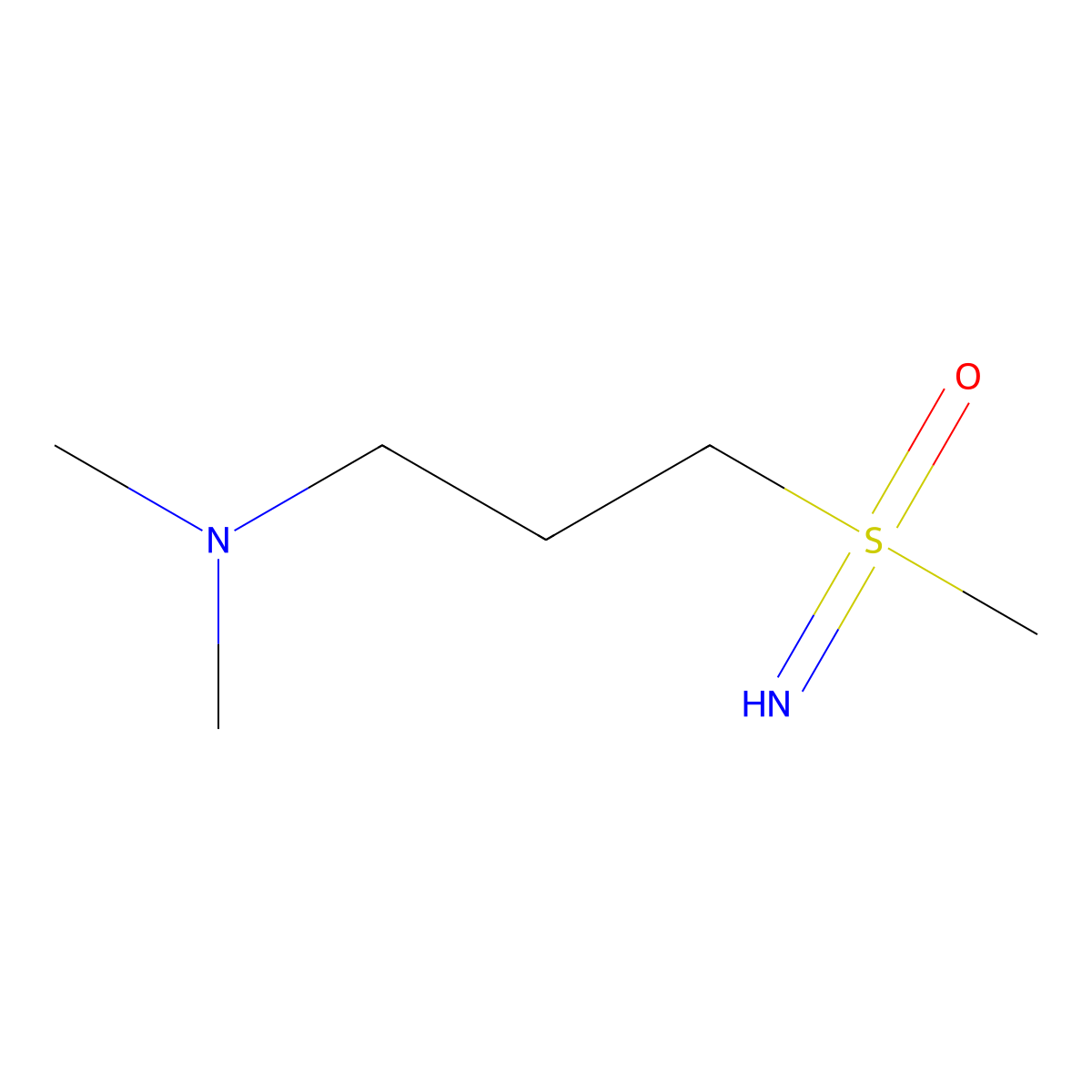 [3-(Dimethylamino)propyl](imino)methyl-lambda6-sulfanone molecular structure, CAS 2361643-59-4