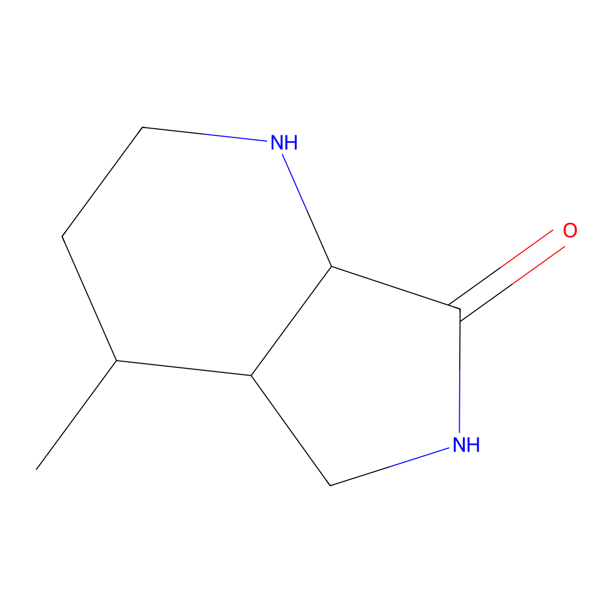 4-methyl-octahydro-1H-pyrrolo[3,4-b]pyridin-7-one molecular structure, CAS 2361643-65-2