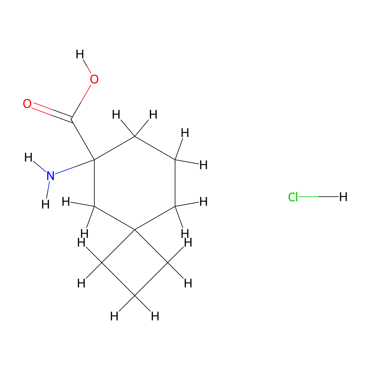 6-Aminospiro(3.5)nonane-6-carboxylic acid hydrochloride molecular structure, CAS 2361643-82-3