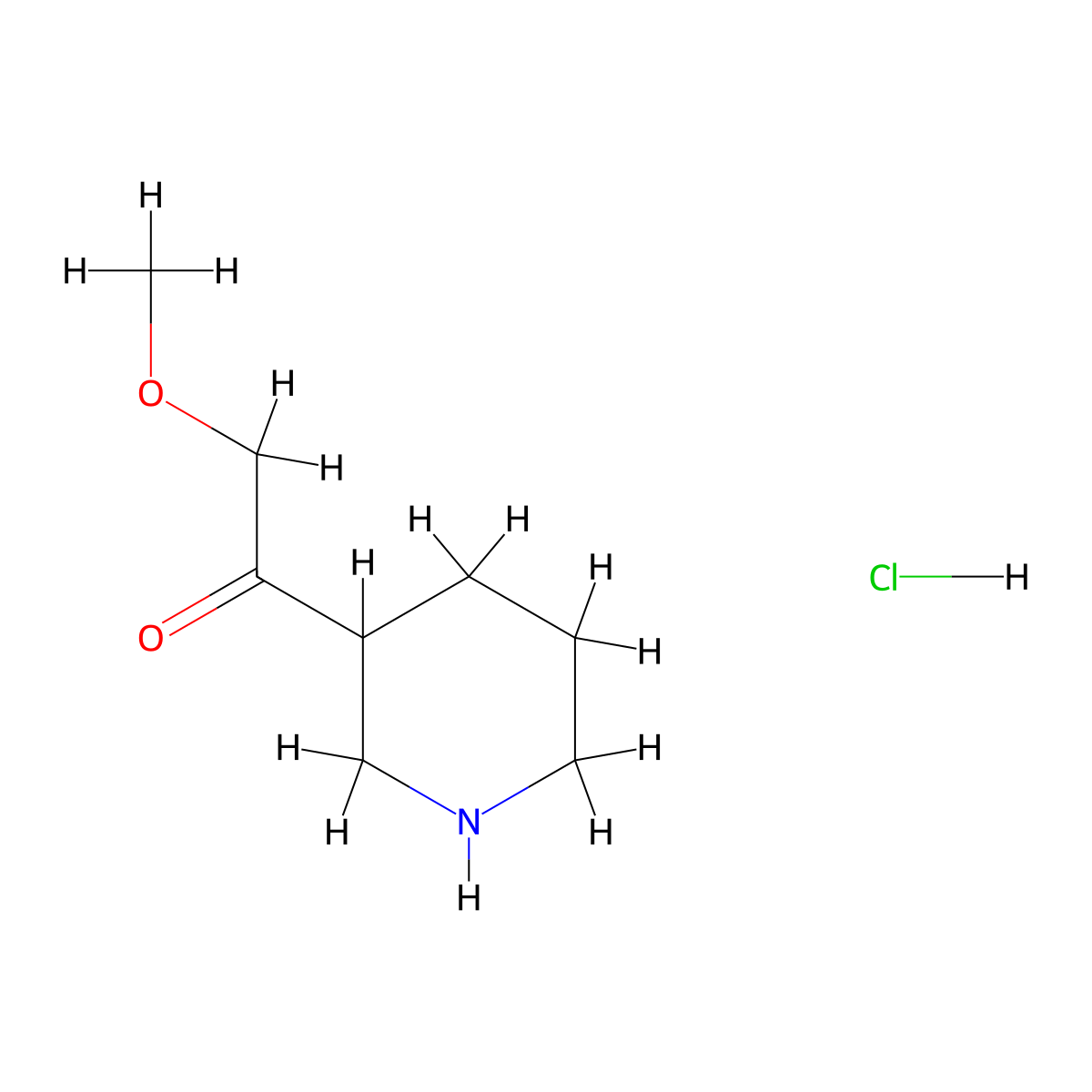 2-Methoxy-1-(piperidin-3-yl)ethan-1-one hydrochloride molecular structure, CAS 2361643-90-3
