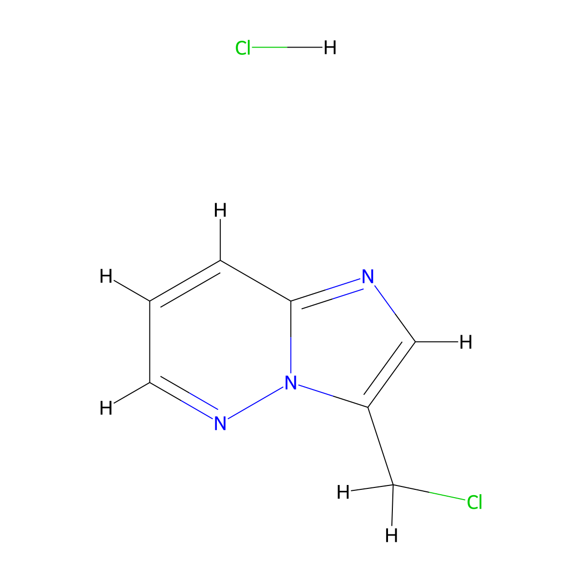 3-(Chloromethyl)imidazo(1,2-b)pyridazine hydrochloride molecular structure, CAS 2361644-08-6