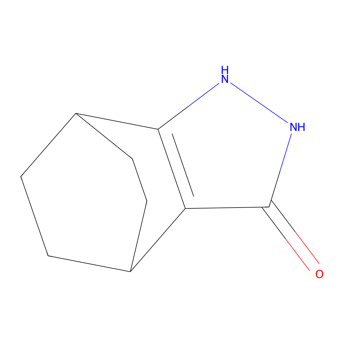 3,4-Diazatricyclo[5.2.2.0,2,6]undec-2(6)-en-5-one molecular structure, CAS 2361644-30-4