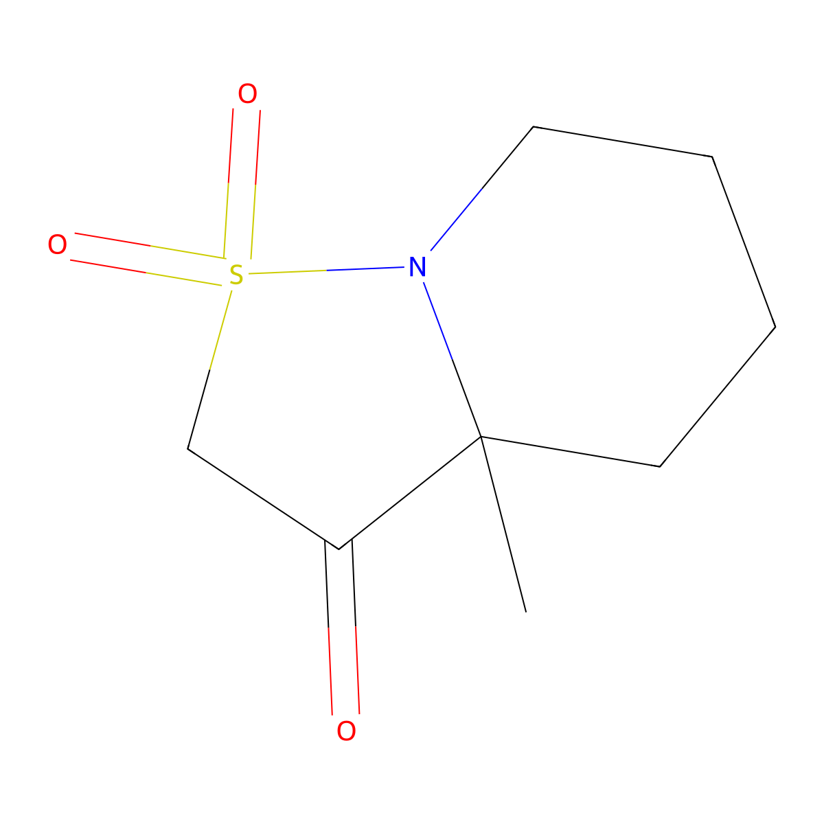 3a-methyl-hexahydro-2H-1lambda6-[1,2]thiazolo[2,3-a]pyridine-1,1,3-trione molecular structure, CAS 2361644-36-0