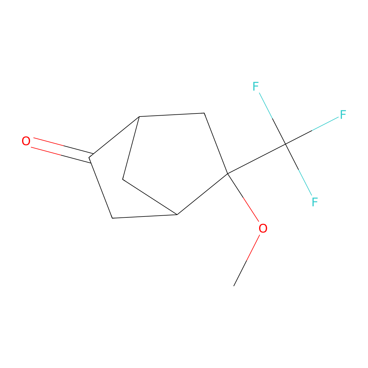 5-Methoxy-5-(trifluoromethyl)bicyclo[2.2.1]heptan-2-one molecular structure, CAS 2361644-59-7