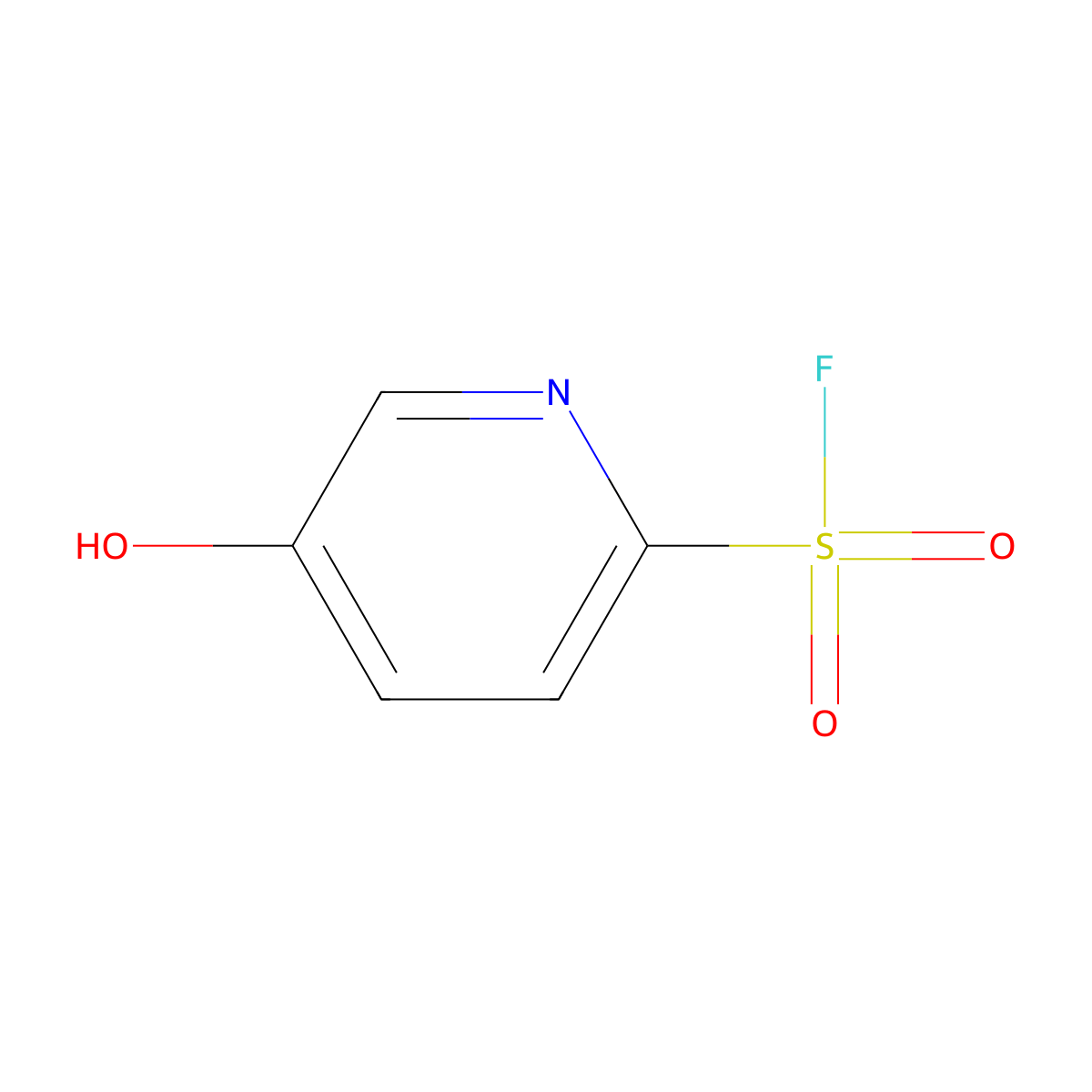 5-Hydroxypyridine-2-sulfonyl fluoride molecular structure, CAS 2361644-68-8