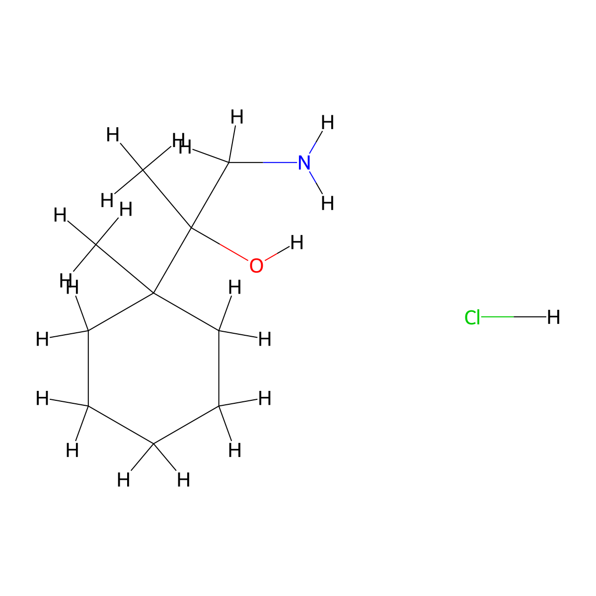 1-Amino-2-(1-methylcyclohexyl)propan-2-ol hydrochloride molecular structure, CAS 2361644-73-5