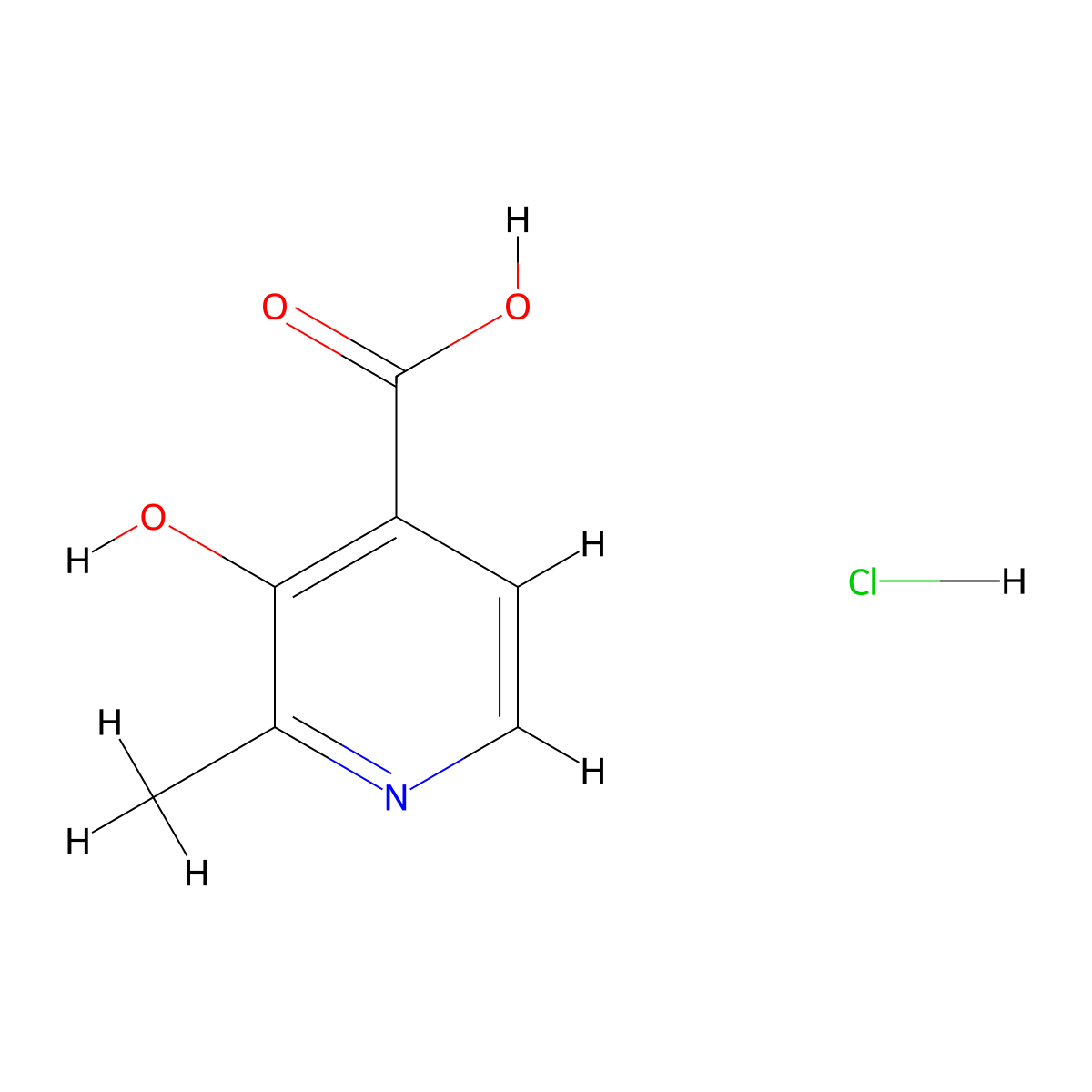 3-Hydroxy-2-methylpyridine-4-carboxylic acid hydrochloride molecular structure, CAS 2361644-82-6