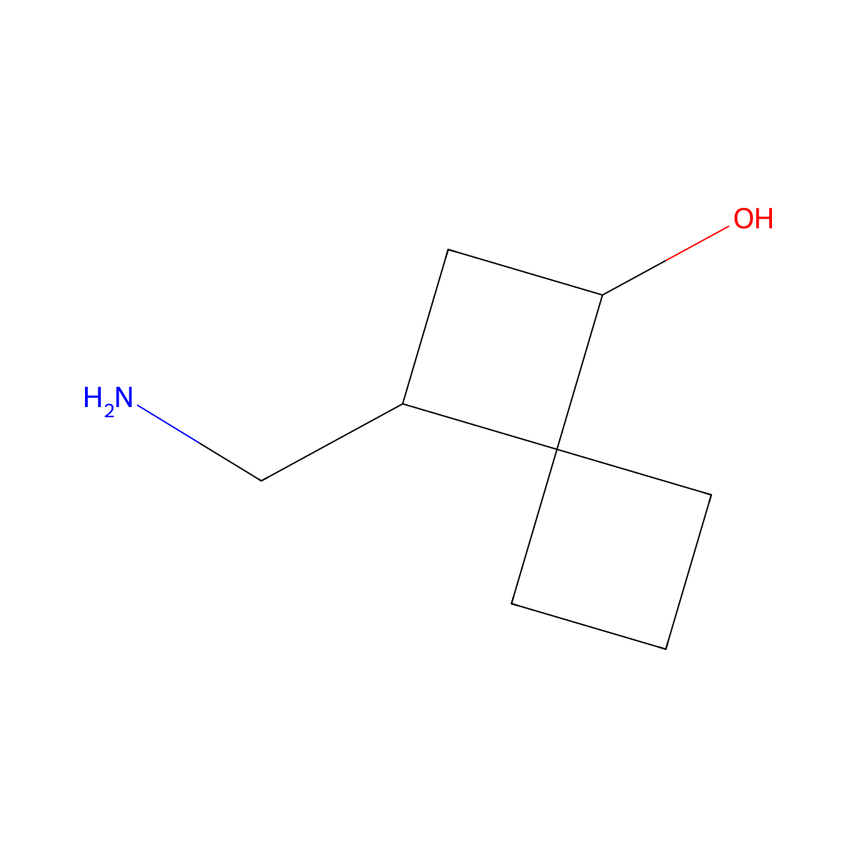 3-(Aminomethyl)spiro[3.3]heptan-1-ol molecular structure, CAS 2361644-92-8