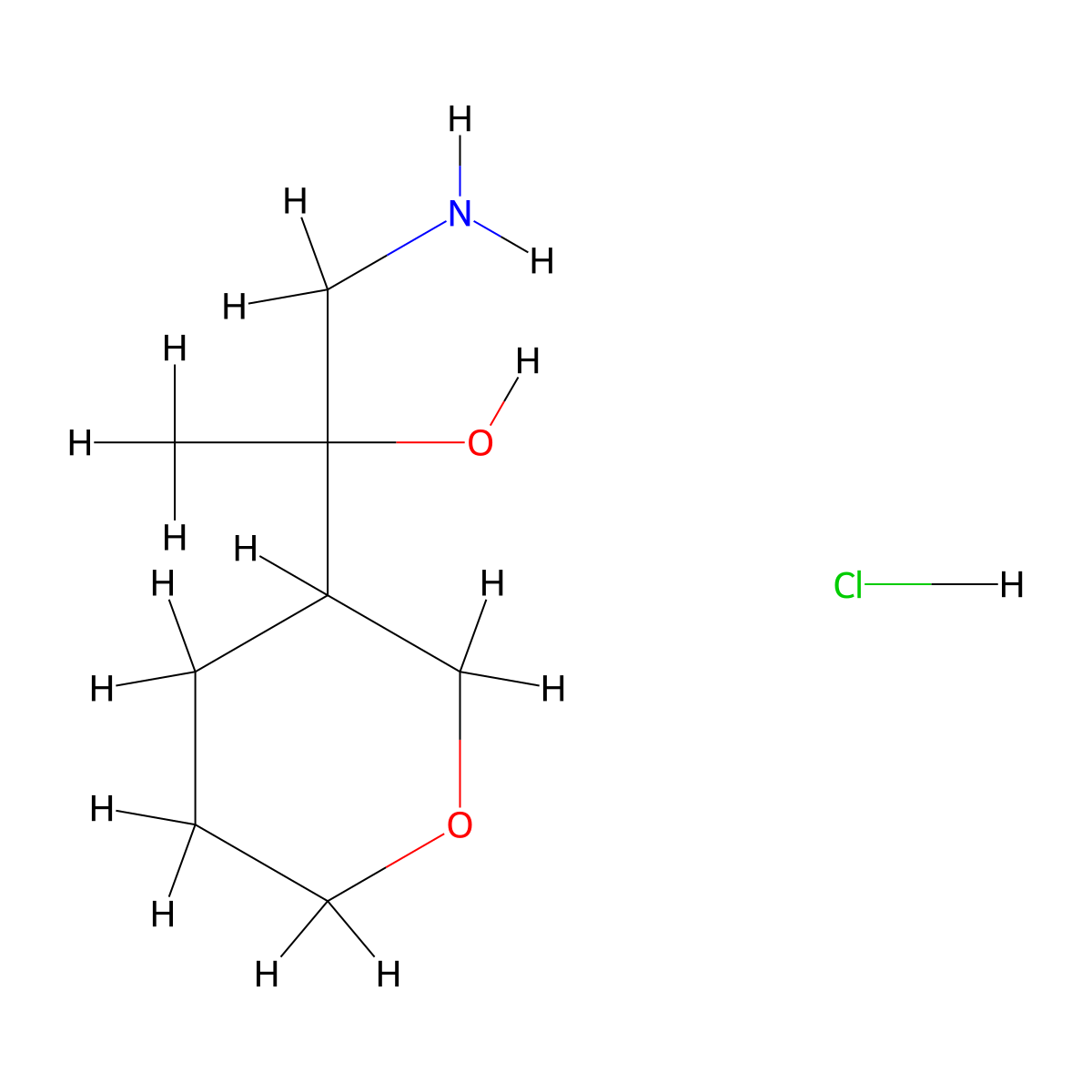 1-Amino-2-(oxan-3-yl)propan-2-ol hydrochloride molecular structure, CAS 2361644-93-9