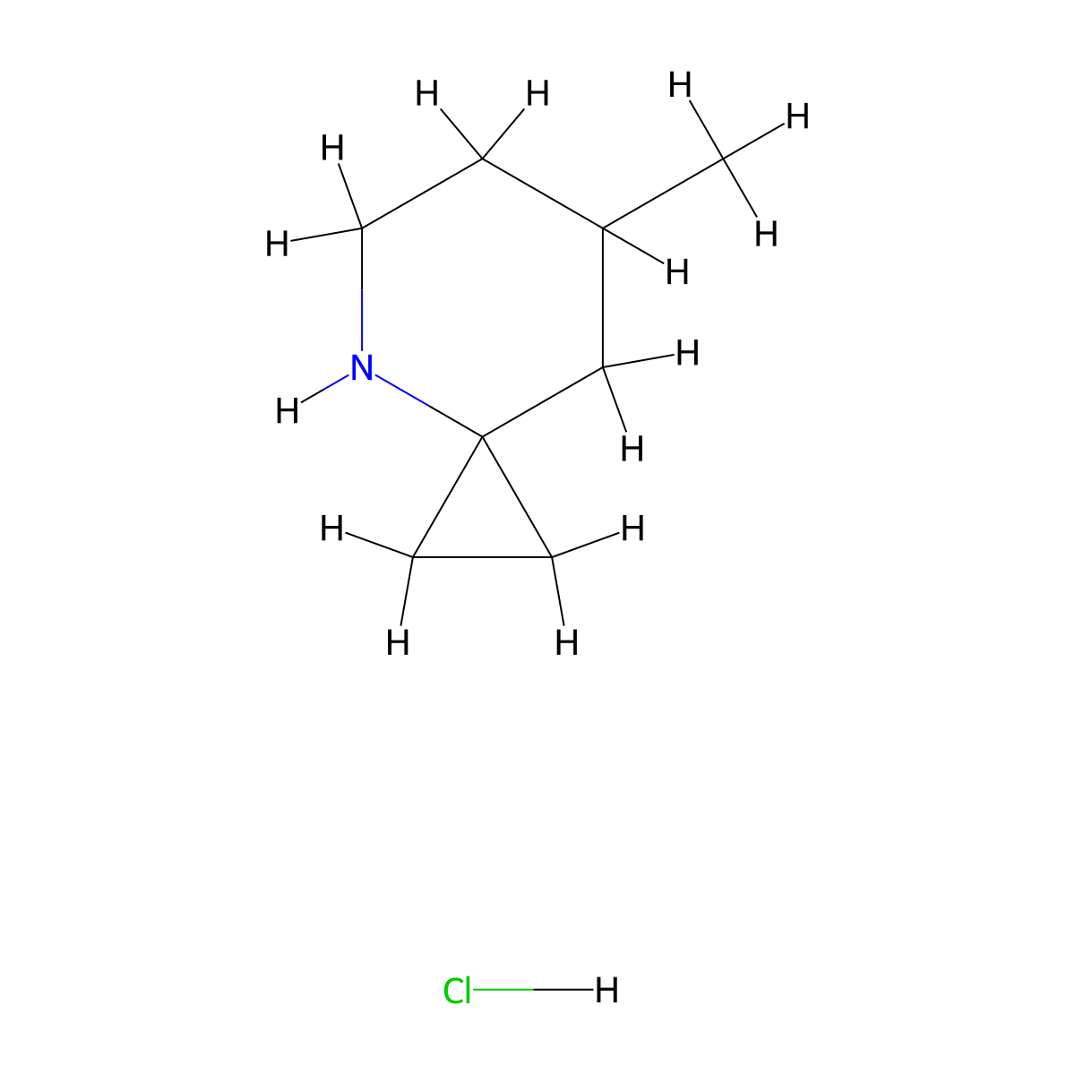 7-Methyl-4-azaspiro[2.5]octane hydrochloride molecular structure, CAS 2361644-96-2
