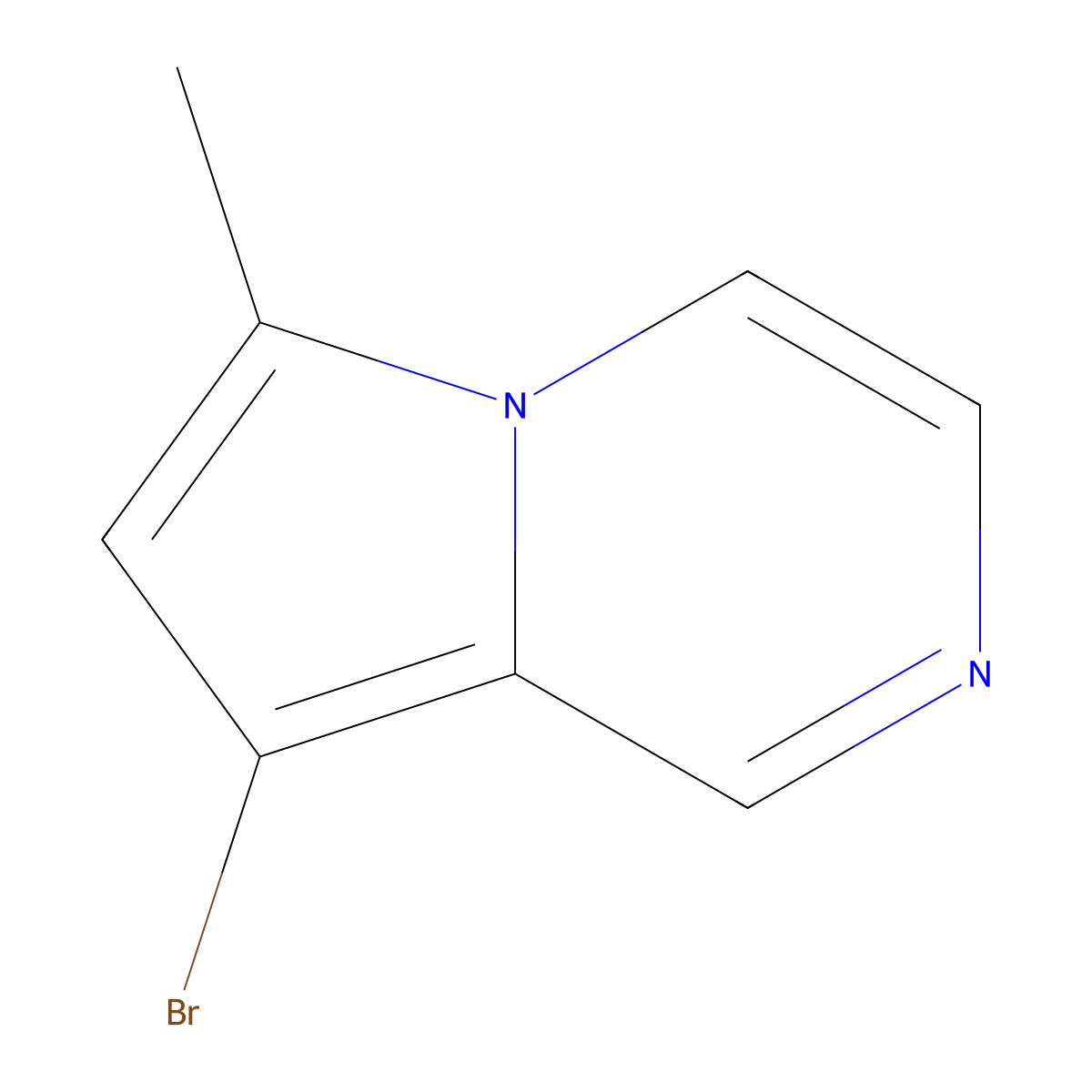 8-Bromo-6-methylpyrrolo(1,2-a)pyrazine molecular structure, CAS 2361645-22-7