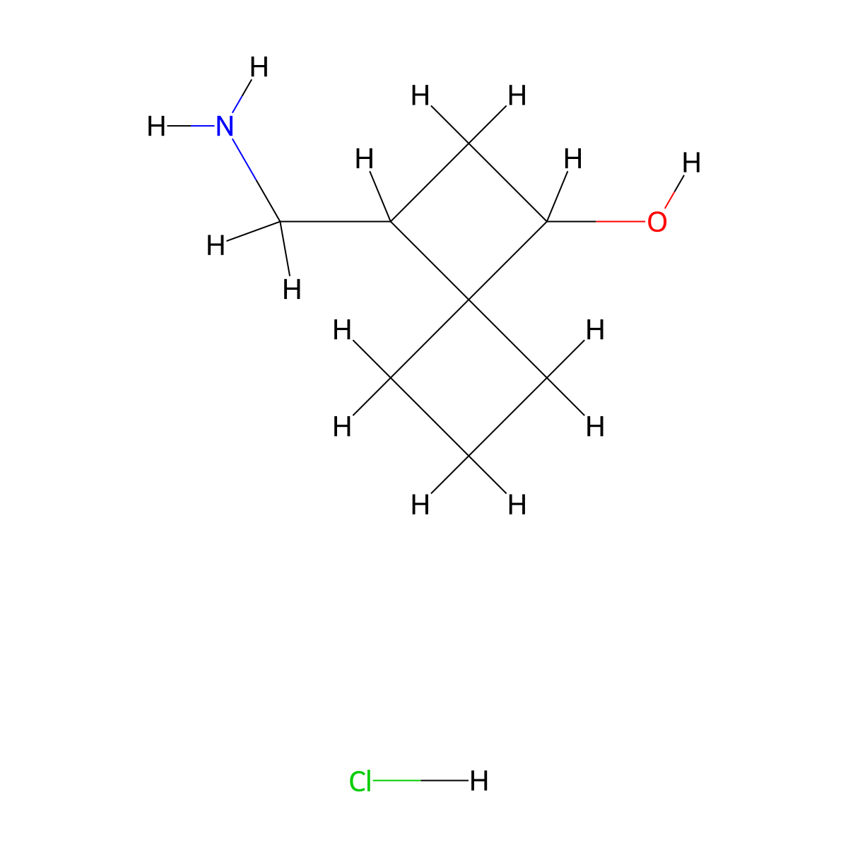 3-(Aminomethyl)spiro[3.3]heptan-1-ol hydrochloride molecular structure, CAS 2361645-42-1