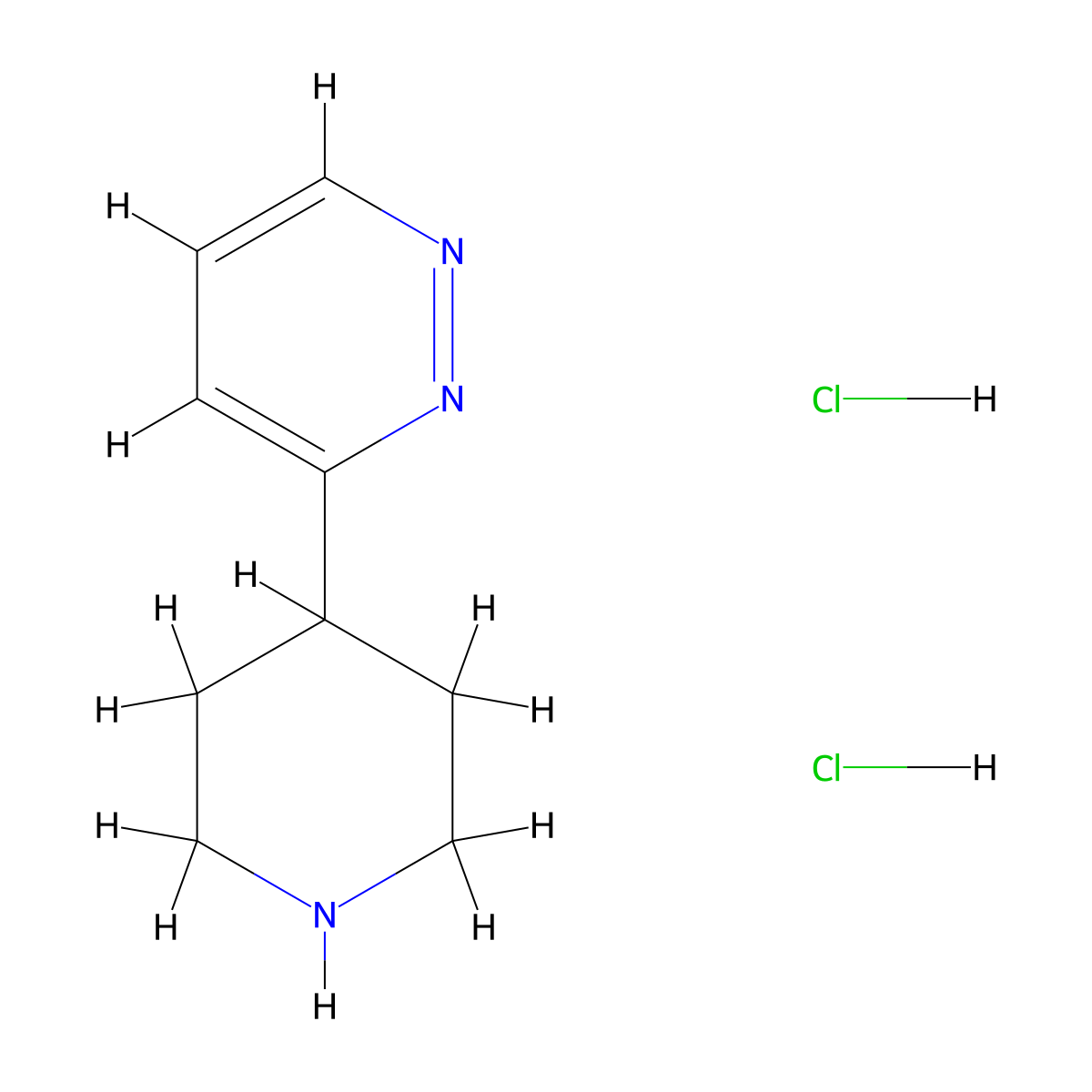 3-(Piperidin-4-yl)pyridazine dihydrochloride molecular structure, CAS 2361678-22-8