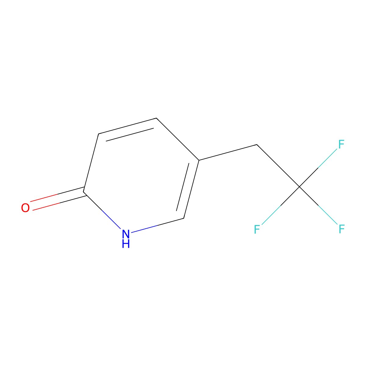 5-(2,2,2-Trifluoroethyl)-1,2-dihydropyridin-2-one molecular structure, CAS 2361683-73-8