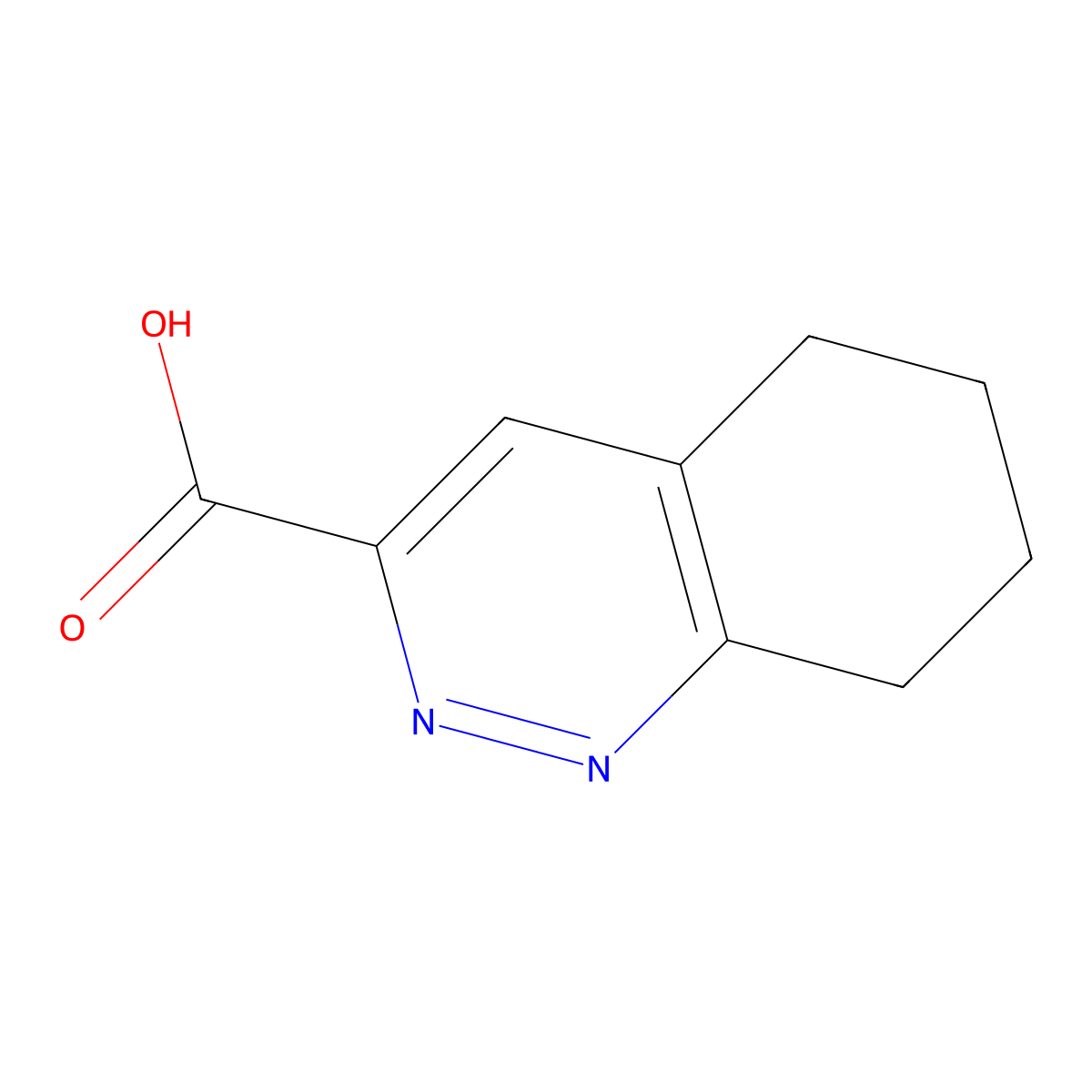 5,6,7,8-Tetrahydrocinnoline-3-carboxylic acid molecular structure, CAS 2361723-13-7
