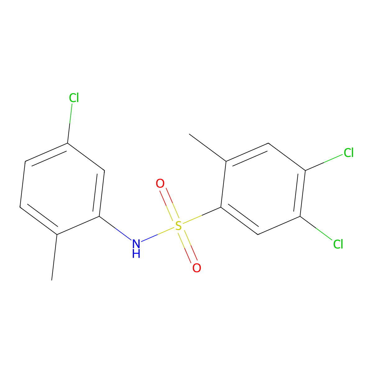 4,5-dichloro-N-(5-chloro-2-methylphenyl)-2-methylbenzene-1-sulfonamide molecular structure, CAS 2361725-08-6
