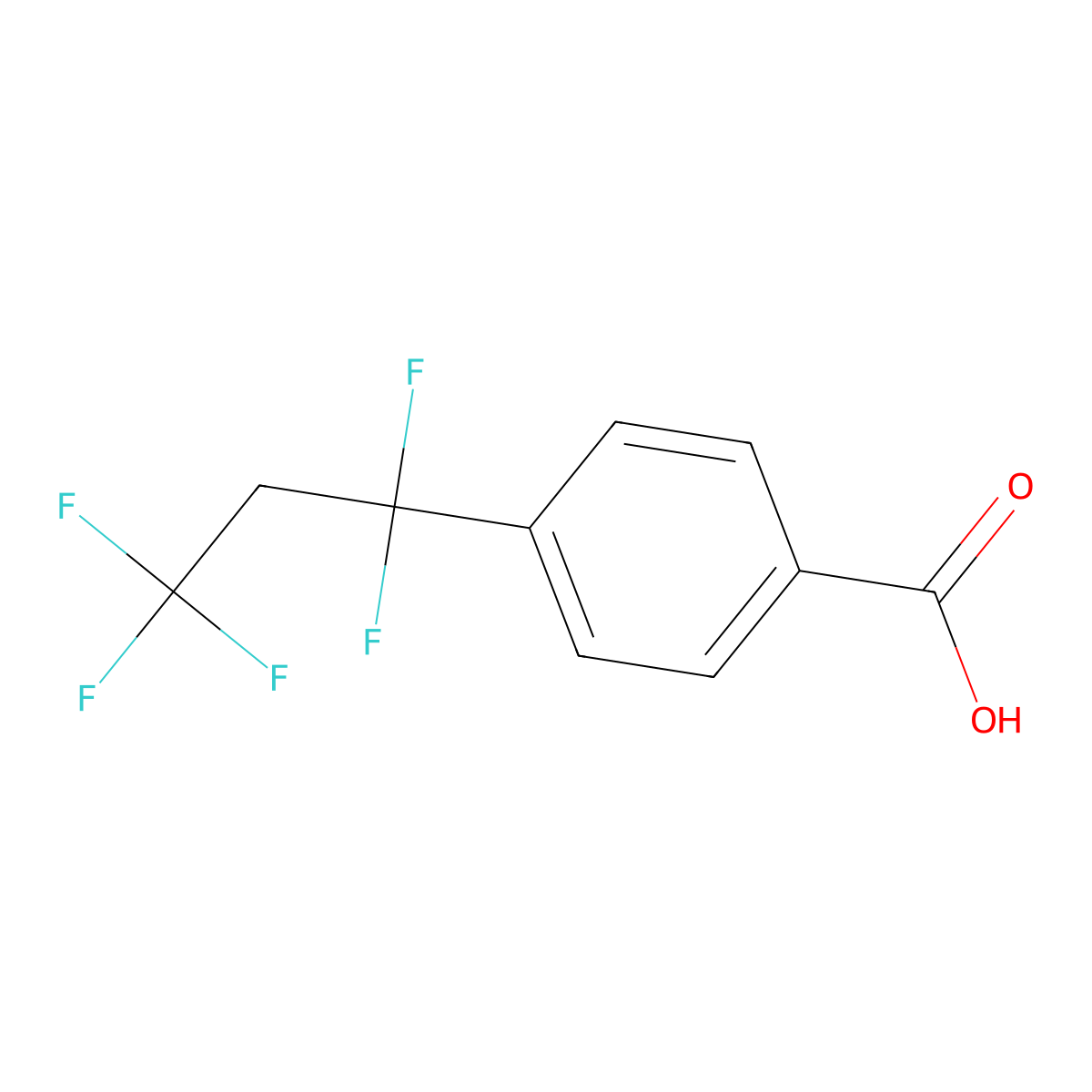 4-(1,1,3,3,3-Pentafluoropropyl)benzoic acid molecular structure, CAS 2361727-60-6