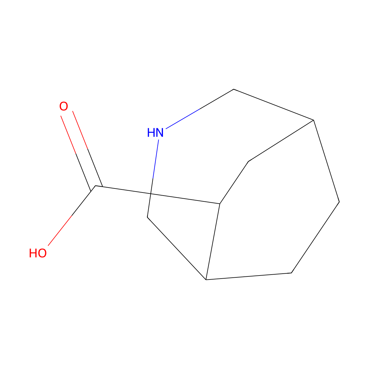 3-Azabicyclo[3.2.2]nonane-6-carboxylic acid molecular structure, CAS 2361731-34-0