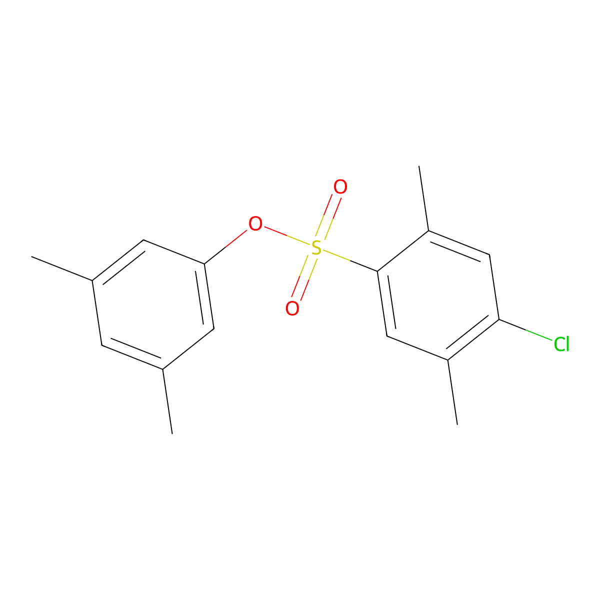 3,5-Dimethylphenyl 4-chloro-2,5-dimethylbenzene-1-sulfonate molecular structure, CAS 2361740-48-7