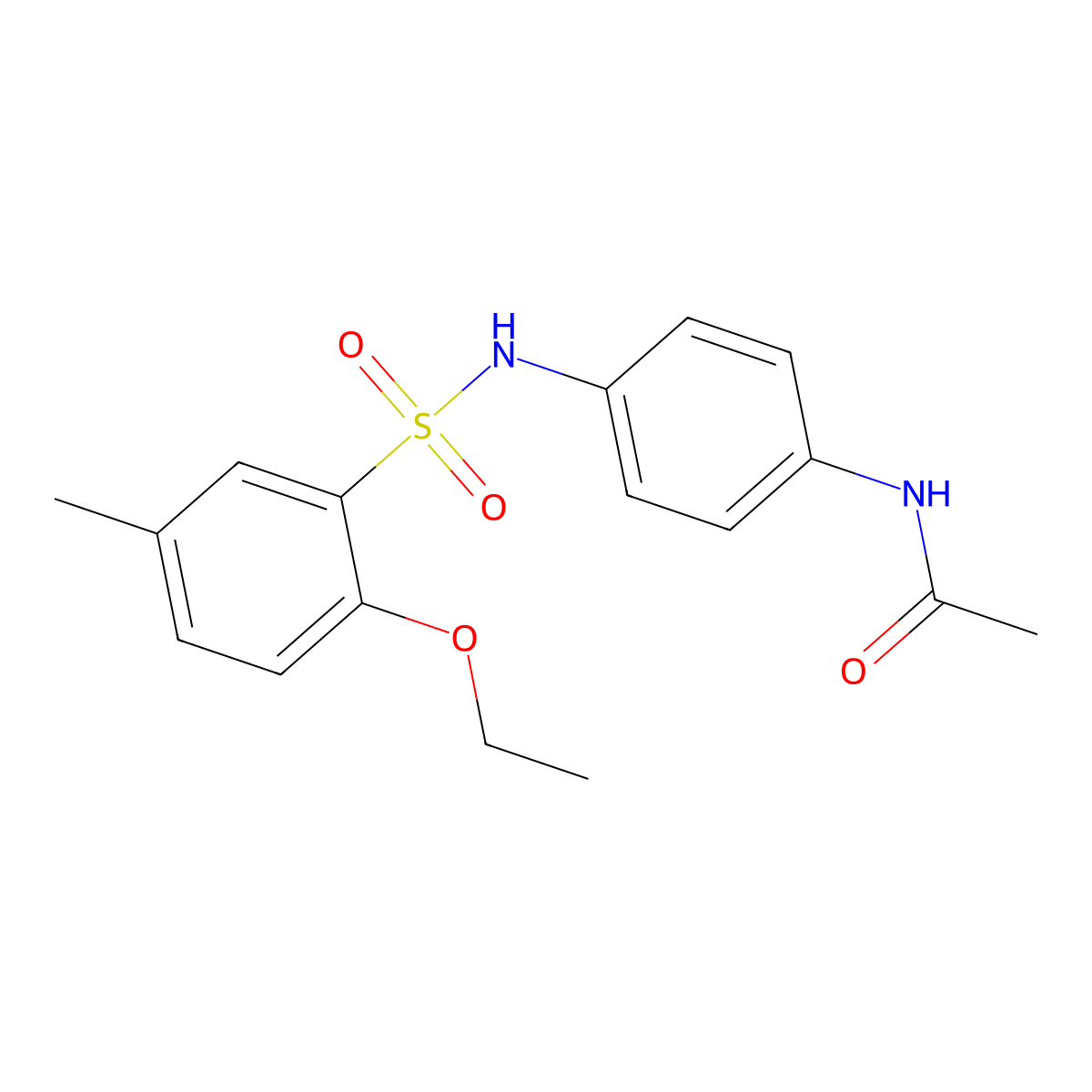 N-[4-(2-ethoxy-5-methylbenzenesulfonamido)phenyl]acetamide molecular structure, CAS 2361755-12-4