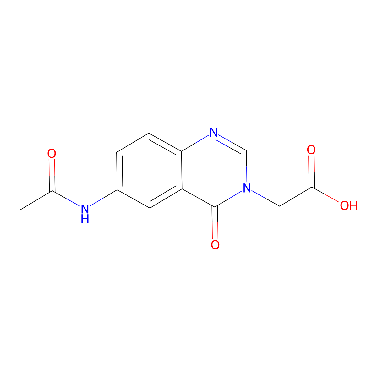 2-(6-Acetamido-4-oxo-3,4-dihydroquinazolin-3-yl)acetic acid molecular structure, CAS 2361793-74-8