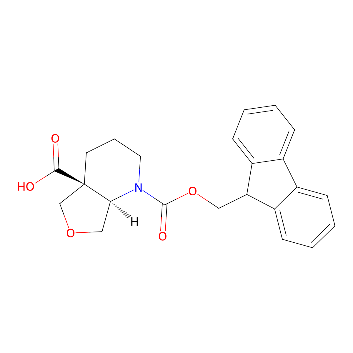 rac-(4aR,7aS)-1-{[(9H-fluoren-9-yl)methoxy]carbonyl}-octahydrofuro[3,4-b]pyridine-4a-carboxylicacid molecular structure, CAS 2361827-48-5
