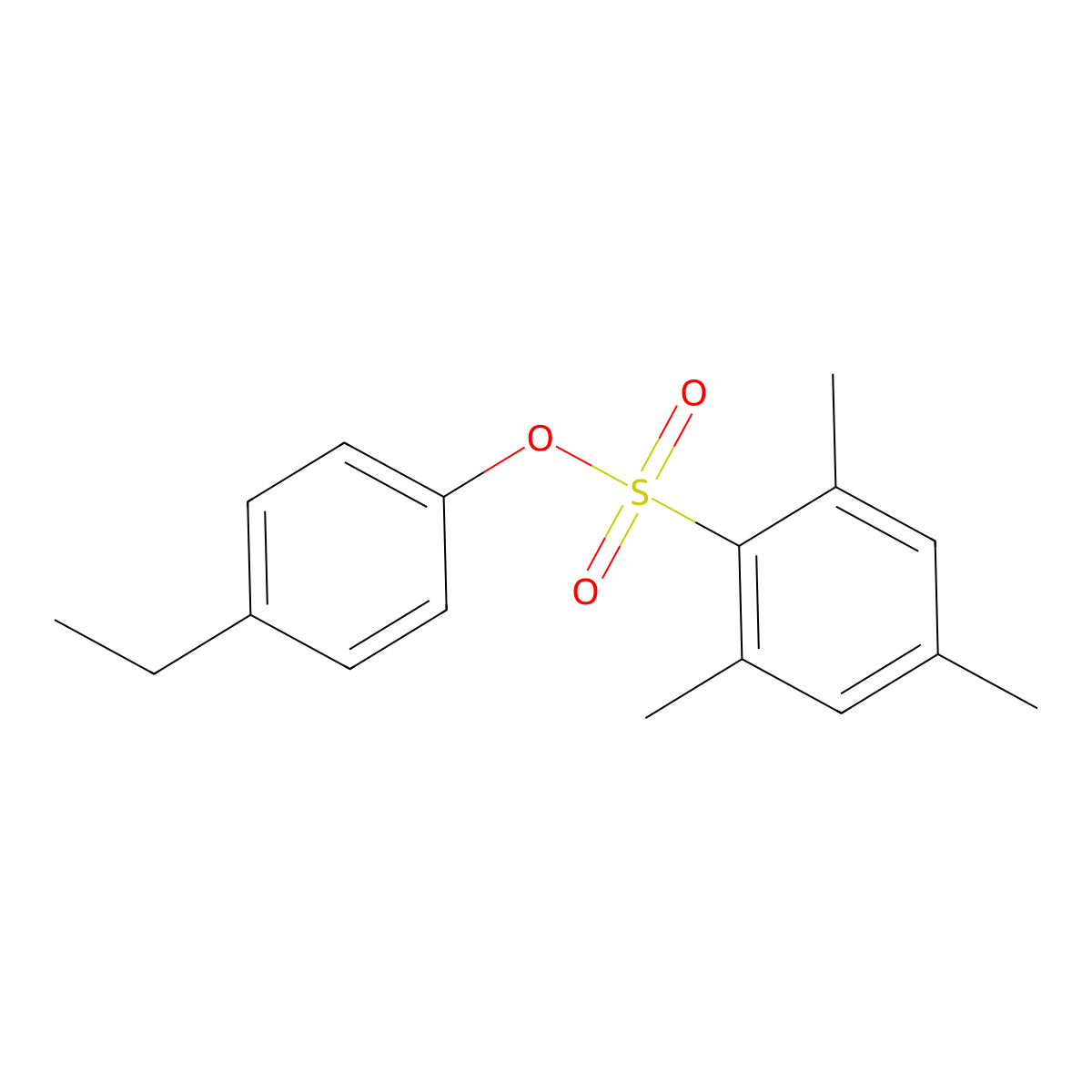 4-Ethylphenyl 2,4,6-trimethylbenzene-1-sulfonate molecular structure, CAS 2361847-12-1