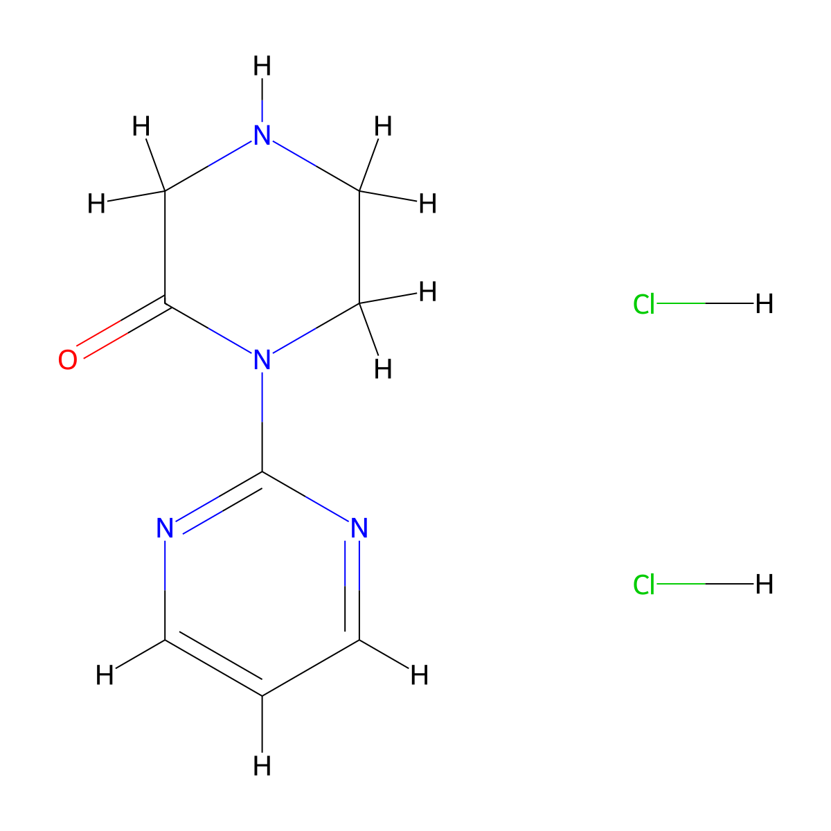 1-(Pyrimidin-2-yl)piperazin-2-one dihydrochloride molecular structure, CAS 2361852-21-1