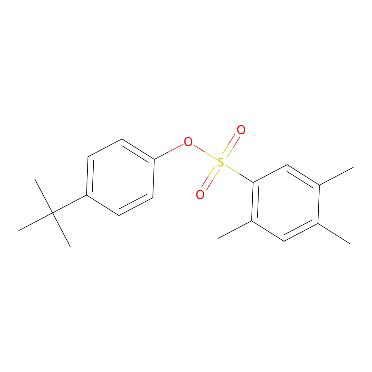 4-Tert-butylphenyl 2,4,5-trimethylbenzene-1-sulfonate molecular structure, CAS 2361867-06-1
