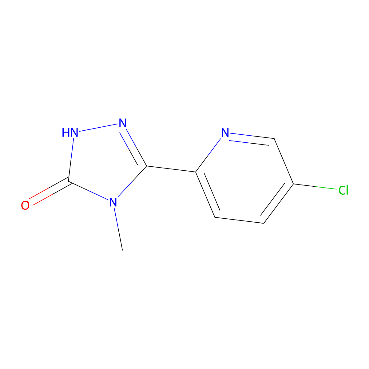3-(5-chloropyridin-2-yl)-4-methyl-4,5-dihydro-1H-1,2,4-triazol-5-one molecular structure, CAS 2361883-30-7