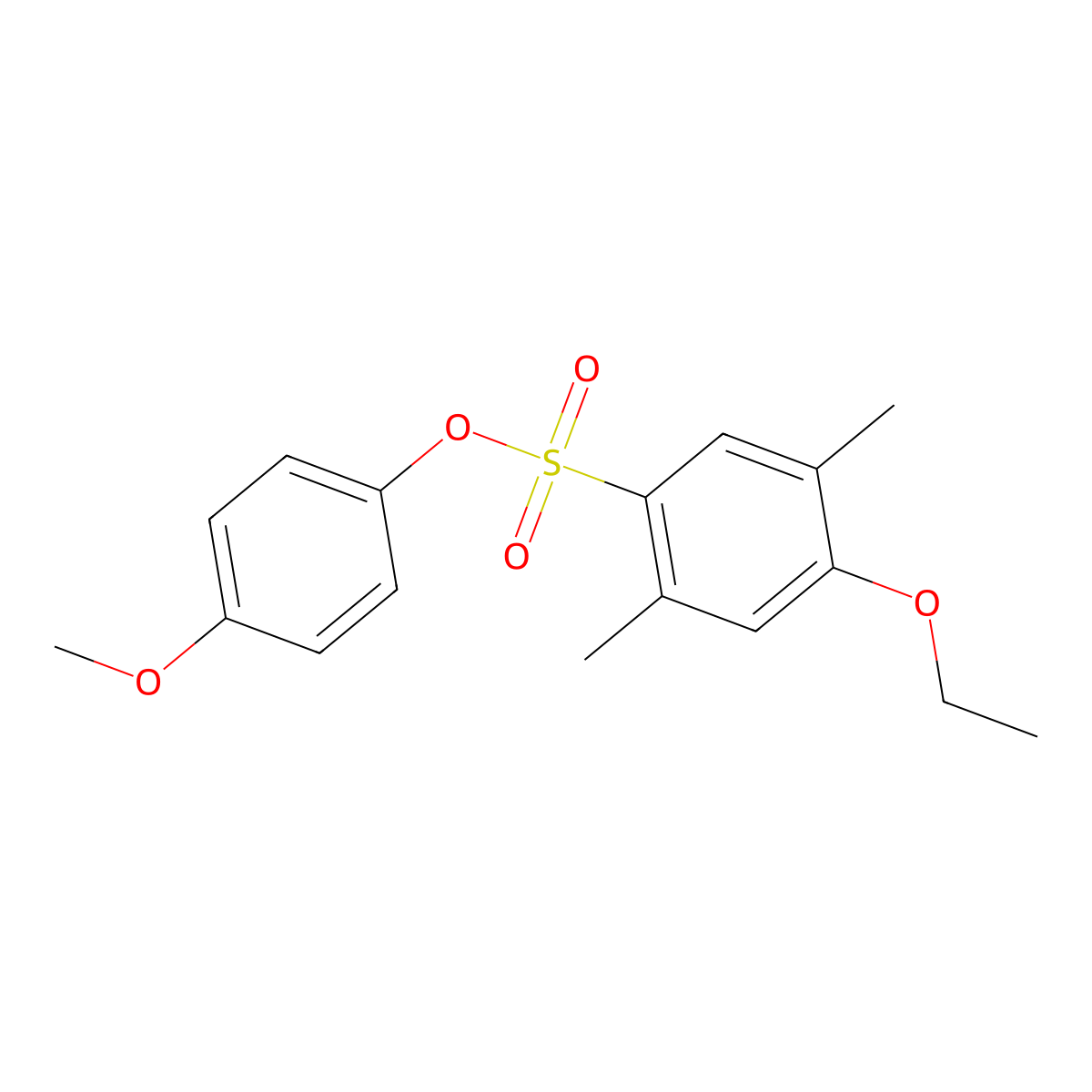 4-Methoxyphenyl 4-ethoxy-2,5-dimethylbenzene-1-sulfonate molecular structure, CAS 2361895-39-6