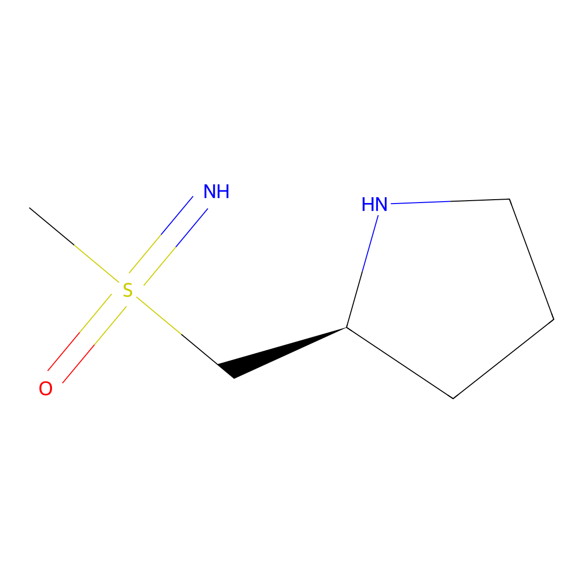 imino(methyl){[(2S)-pyrrolidin-2-yl]methyl}-lambda6-sulfanone molecular structure, CAS 2361931-72-6
