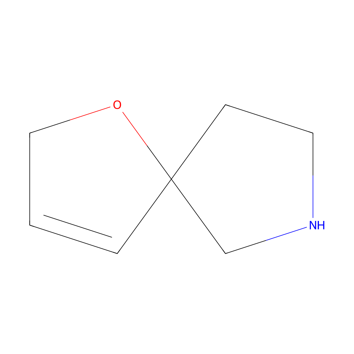 1-Oxa-7-azaspiro[4.4]non-3-ene molecular structure, CAS 2361936-27-6