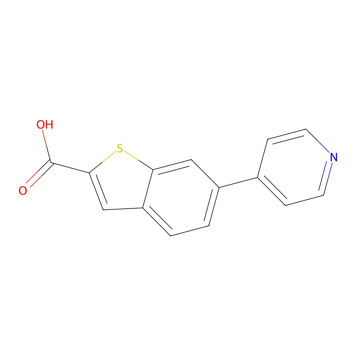 6-(4-Pyridinyl)benzo[b]thiophene-2-carboxylic acid molecular structure, CAS 2361944-50-3