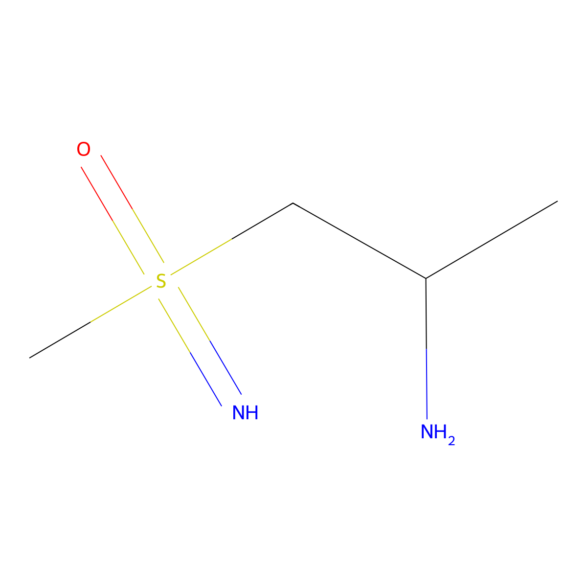 (2-Aminopropyl)(imino)methyl-lambda6-sulfanone molecular structure, CAS 2361947-92-2