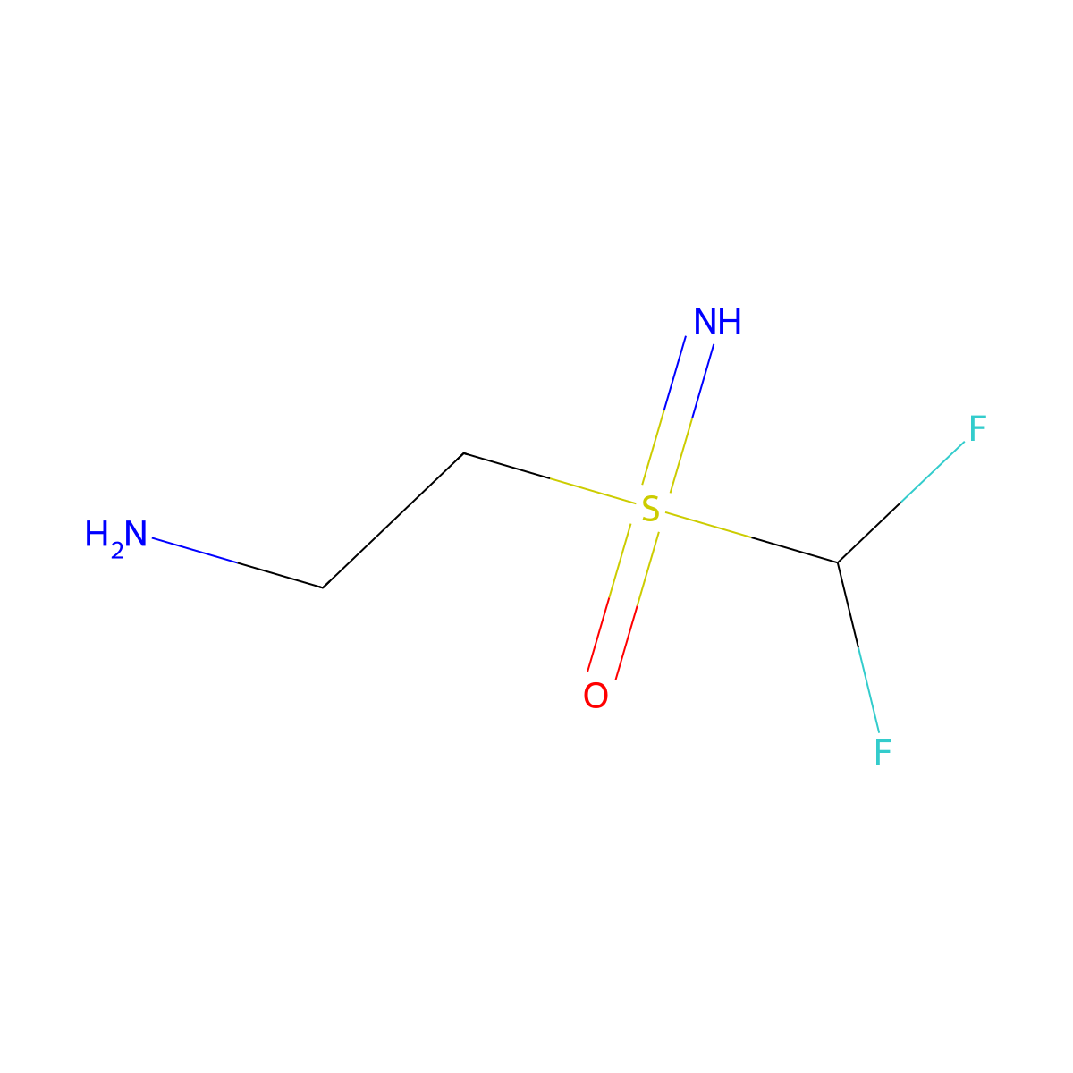 (2-Aminoethyl)(difluoromethyl)imino-lambda6-sulfanone molecular structure, CAS 2361948-69-6