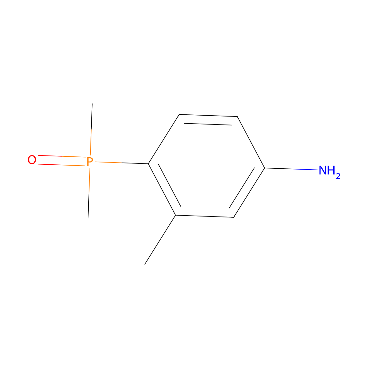 (4-Amino-2-methylphenyl)dimethylphosphine oxide molecular structure, CAS 2361948-73-2