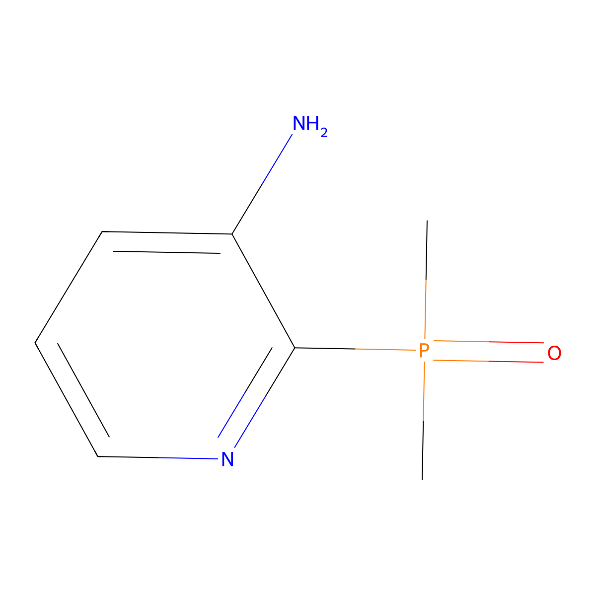 2-(Dimethylphosphoryl)pyridin-3-amine molecular structure, CAS 2361949-70-2