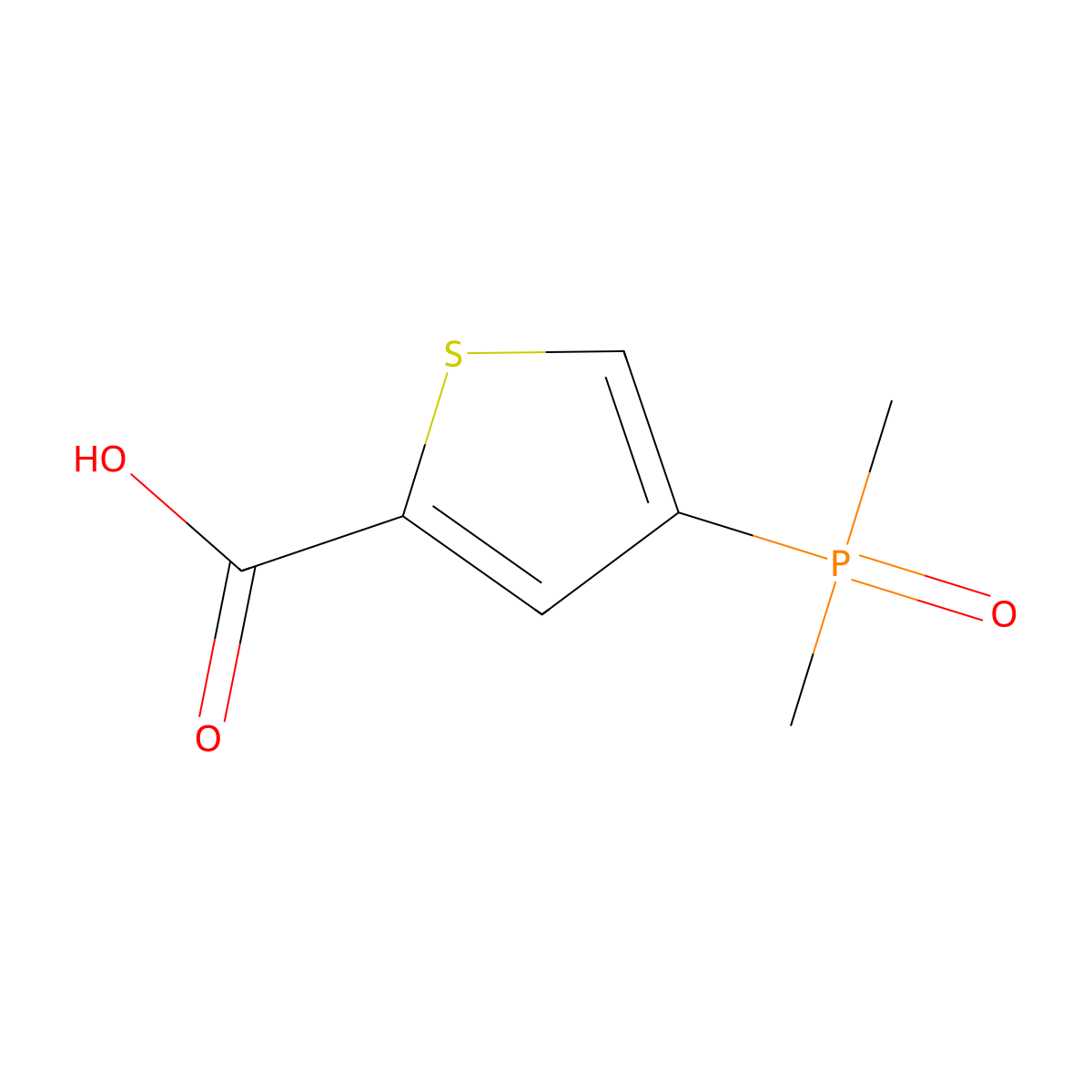 4-(Dimethylphosphoryl)thiophene-2-carboxylic acid molecular structure, CAS 2361957-75-5