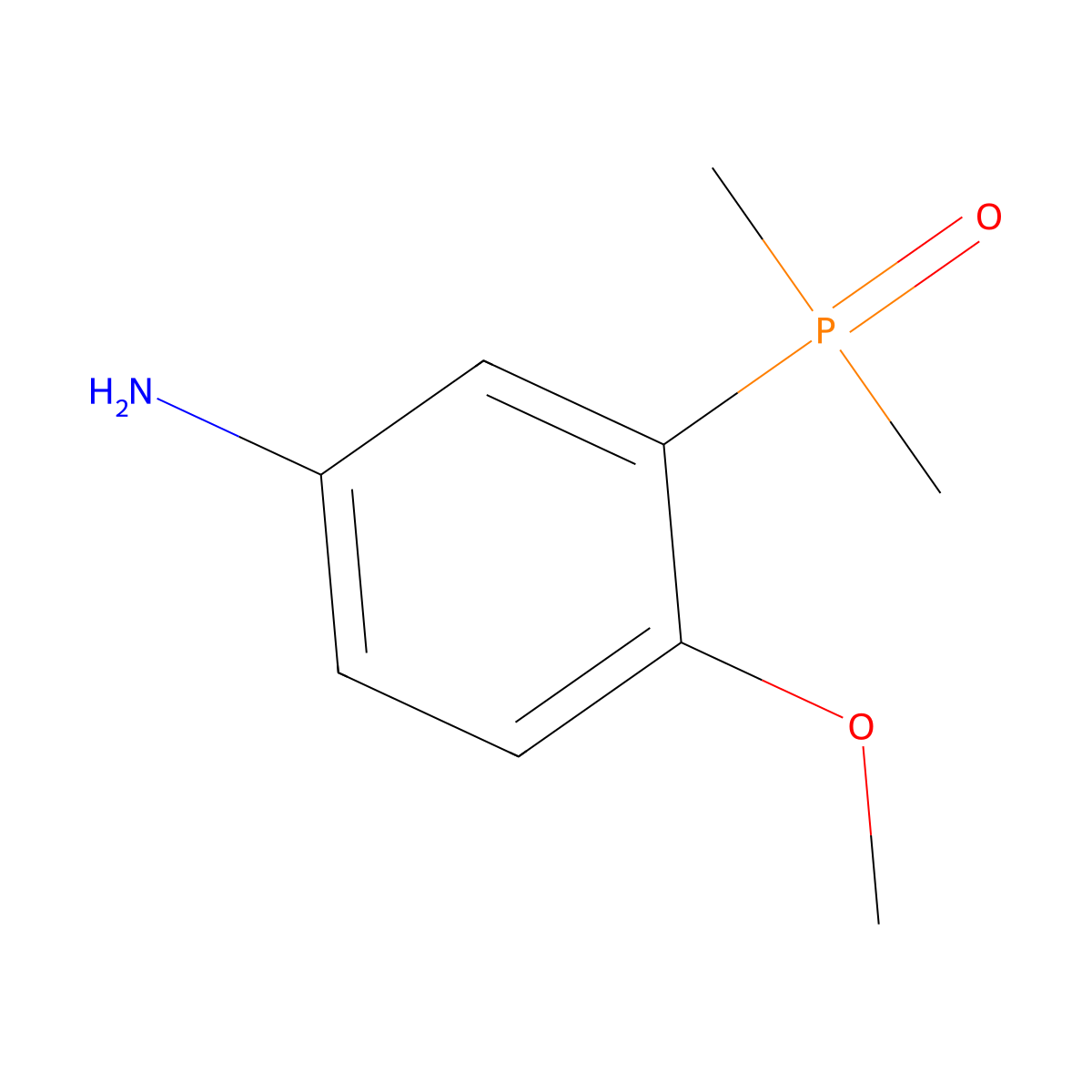 (5-Amino-2-methoxyphenyl)dimethylphosphine oxide molecular structure, CAS 2361959-05-7